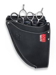 LC1034 Leather Zipper Scissor Case, Hair Scissor Cases